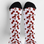 Plaid Holly en bessen Kerstmis Sokken (Top)