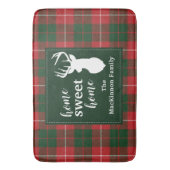 Plaid Home Lief Familie Kerstmis MacKinnon Tartan Badmat (Voorkant Verticaal)