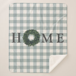 Plaid HOME Typografie Boerderijstijl Stijlvol Tren Sherpa Deken