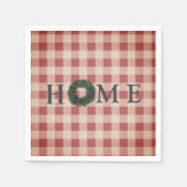 Plaid “HOME” Typografie Stijlvolle boerderij lande Servet (Voorkant)