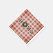 Plaid “HOME” Typografie Stijlvolle boerderij lande Servet (Hoek)