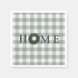Plaid “HOME” Typografie Stijlvolle boerderij lande Servet