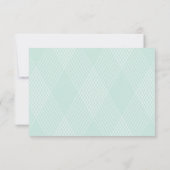 Plaid-ish bruiloft RSVP Kaart (Achterkant)