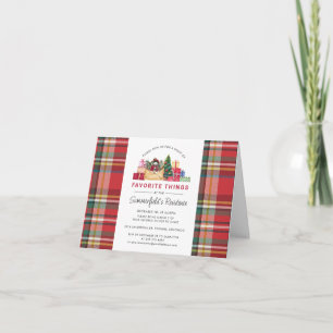 Plaid jaarlijkse Kerstmis Favoriete Dingen Feestel