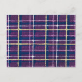 Plaid Japans houtsnede Textiel Briefkaart (Voorkant)