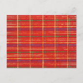 Plaid Japans houtsnede Textiel Briefkaart (Voorkant)