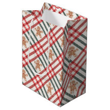 Plaid Kerst Gingerbread Rood Groen