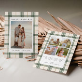 Plaid kerst Kaart met foto