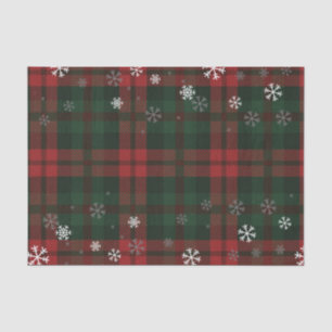 Plaid Kerst Vakantie Sneeuwvlokken Patroon Tissuepapier