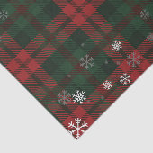 Plaid Kerst Vakantie Sneeuwvlokken Patroon Tissuepapier (Detail)