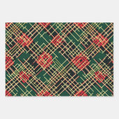 Plaid Kerst Xmas Gift Wrapping Paper Rolls (Voorkant 2)