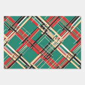 Plaid Kerst Xmas Gift Wrapping Paper Rolls (Voorkant)