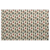 Plaid kerstbomen op Beige Stof (Fat Quarter)