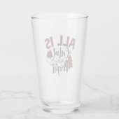 Plaid Kerstboom Patroon Xmas Quote Glas (Achterkant)