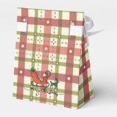 Plaid Kerstcadeautendoos Bedankdoosjes (Achterkant)
