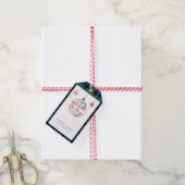 Plaid Kerstfeest Rustieke Campbell Tartan Cadeaulabel (Met Touw)