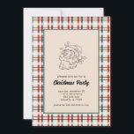 Plaid Kerstfeest Uitnodigingen<br><div class="desc">Vier het seizoen in stijl met onze " Plaid Santa" kerstfeestuitnodigingen. Dit charmante ontwerp combineert klassieke vakantie nostalgie met een gezellige plaid achtergrond en een vrolijke,  ouderwetse Santa illustratie. Perfect voor elke feestelijke bijeenkomst,  deze uitnodigingen roepen de warmte en het gejuich op van een traditionele kerst.</div>