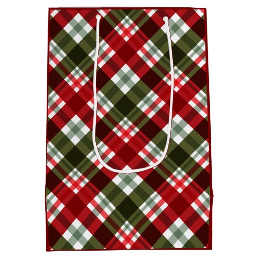 Plaid Kerstmis 1 Foto Getrouwd en Vrolijk Medium Cadeauzakje (Achterkant)