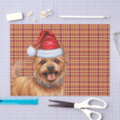 Plaid Kerstmis Australische Terrier Dog Holiday Tissuepapier (Craft)