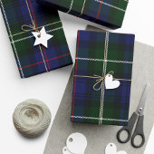 Plaid Kerstmis Groene Rustieke Tartan Vakantie Cadeaupapier