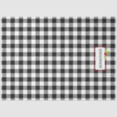 Plaid Kerstmis Holly Ho! Ho! Ho! Holiday Cheer Tissuepapier (Voorkant)