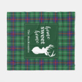 Plaid Kerstmis Rustieke Tartan Fleece Deken (Voorkant (Horizontaal))