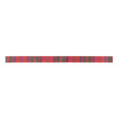 Plaid Kerstvakantie Rustieke Rode Tartan Satijnen Lint (Voorkant)