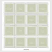  Plaid Keuken Pantry Eten Labels (Vel)