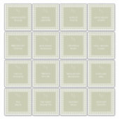  Plaid Keuken Pantry Eten Labels (Voorkant)