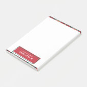Plaid Klassieke Kleurrijke Gepersonaliseerde Schoo Post-it® Notes (Schuin)
