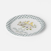 Plaid Kuikens Klein Lam Mijn Eerste Pasen  Papieren Bordje (Gekanteld)