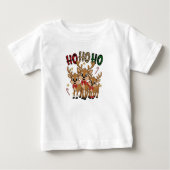 Plaid & Leopard Ho Ho Ho Reindeer Kids Christmas (Voorkant)