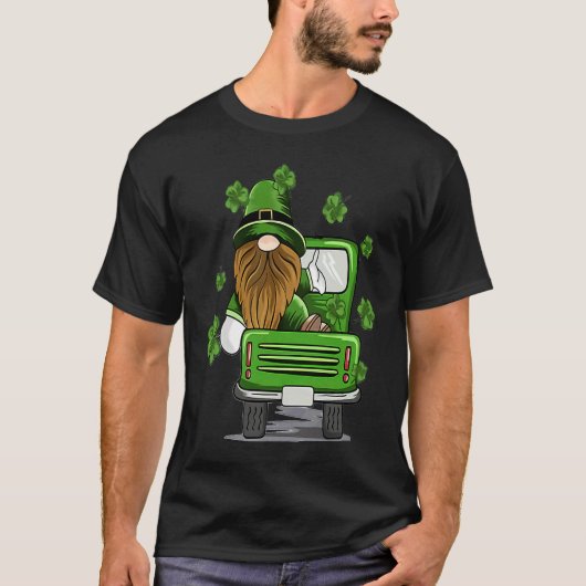 Plaid Leprechaun Monster Truck St Patrick's Day Lu T-shirt (Voorkant)