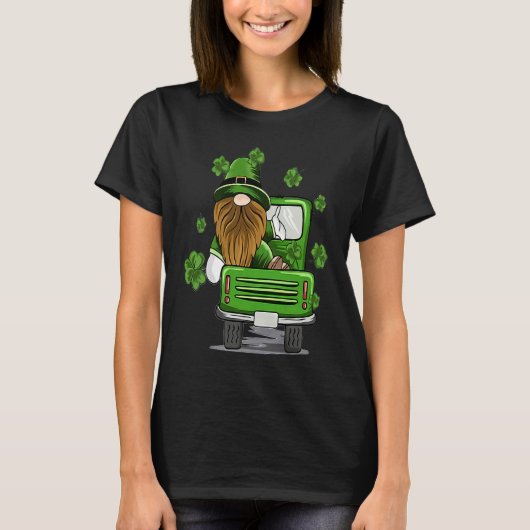 Plaid Leprechaun Monster Truck St Patrick's Day Lu T-shirt (Voorkant)