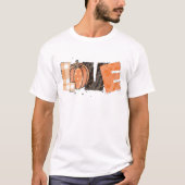 Plaid Liefde Pompoen Halloween T-shirt (Voorkant)