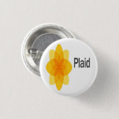 Plaid Logo Ronde Button 3,2 Cm (Voorkant /achterkant)
