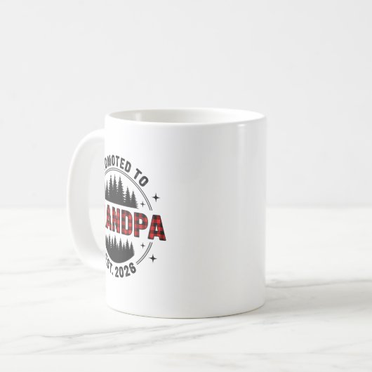 Plaid Lumberjack New Grandpa Promoted To Grandpa E Koffiemok (Voorkant links)