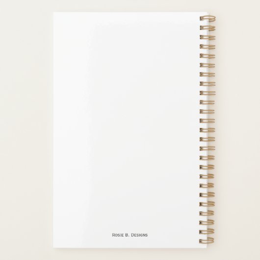 Plaid Maandplanner Planner (Achterkant)