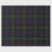Plaid Malcolm Paarse Groen Rood Check Tartan Cadeaupapier (Vlak)