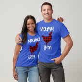 Plaid Mama Hen Flanel Kip Grappige Ranch Moeder T-shirt (Unisex)