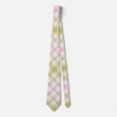 Plaid Mannen Stropdas - Multi Spring Kleuren {S2D1 (Voorkant)