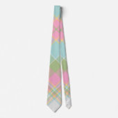 Plaid Mannen Stropdas - Multi Spring Kleuren {S2D2 (Voorkant)