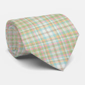 Plaid Mannen Stropdas - Spring Colors {S2D2} (Opgerold)