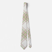 Plaid Men's Tie - Multi Spring Colors {S2D13} Stropdas (Voorkant)
