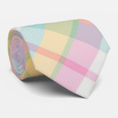 Plaid Men's Tie - Multi Spring Colors {S2D20} Stropdas (Opgerold)