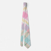 Plaid Men's Tie - Multi Spring Colors {S2D6} Stropdas (Achterkant)