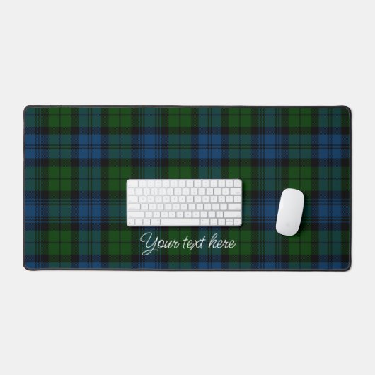 Plaid Militaire Campbell Tartan Rustieke Douane Bureaumat (Keyboard & Muis)