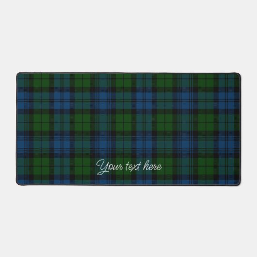 Plaid Militaire Campbell Tartan Rustieke Douane Bureaumat (Voorkant)