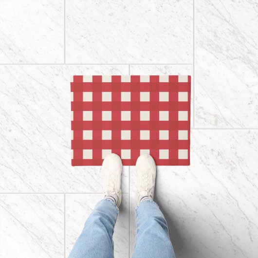 Plaid minimalistische kerstdeurmat deurmat (Binnen)