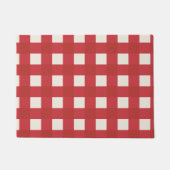 Plaid minimalistische kerstdeurmat deurmat (Voorkant)